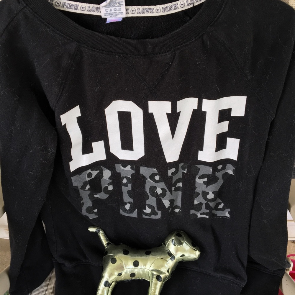 Xs vs pink cheetah print vintage crew